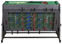 Стол-трансформер &quot;Vortex 3-in-1&quot; (3 игры: аэрохоккей, футбол, бильярд, 127 х 78.7 х 86.4 см, серый), фото 2