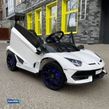 Электромобиль Lamborghini Aventador SVJ A333MP белый