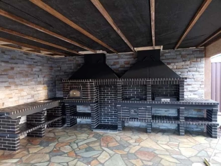 Печь Аристократ 854 Прямоугольный кирпич коричневый, фото 2