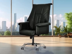 Офисное массажное кресло EGO President EG1005 Антрацит (Арпатек), фото 3