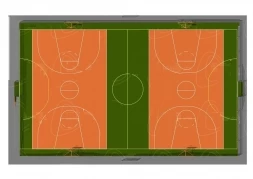 Ограждение для большой игровой спортивной площадки (44 x 27 м.) ОСП001.01.18, фото 2