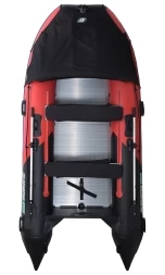 Gladiator D 370 AL PROFESSIONAL D Красно-черный моторная лодка ПВХ Алюминиевый пайол, фото 2