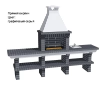 Печь Аристократ 710 Прямоугольный кирпич красный