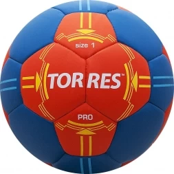 Мяч ганд. &quot;TORRES PRO&quot; арт.H30061, р.1, ПУ, 4 подкл. слоя, оранжево-синий