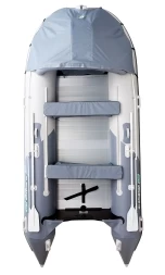 Gladiator D 420 AL PROFESSIONAL D Светло-темносерый моторная лодка ПВХ Алюминиевый пайол, фото 2