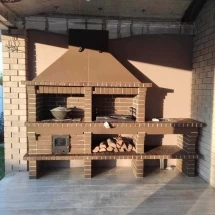 Печь Аристократ 730 Радиальный кирпич коричневый
