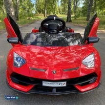 Электромобиль Lamborghini Aventador SVJ A333MP красный