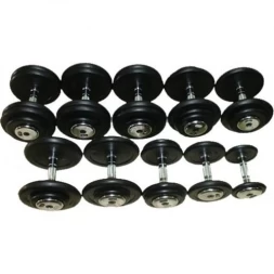 Гантельный ряд ZSO 2,5 кг - 25 кг (10 пар), шаг 2,5 кг, BASIC, фото 1