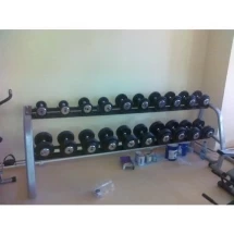 Гантельный ряд ZSO 2,5 кг - 25 кг (10 пар), шаг 2,5 кг, BASIC