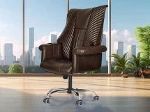 Офисное массажное кресло EGO President EG1005 Шоколад (Арпатек)