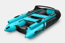 GLADIATOR E 450 X Expedition Черно-бирюзовый моторная лодка ПВХ, фото 2