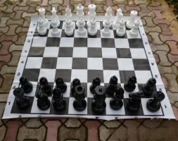 Комплект шахматных фигур до 29 см без поля, фото 1