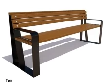 Скамейка уличная Отдых, Лиственница 2,5 м