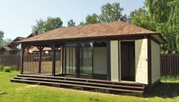Застекленная беседка ОАЗИС С ХОЗБЛОКОМ, фото 10