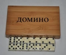 Домино подарочное в бамбуковой коробке 5010В