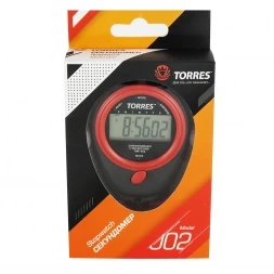 Секундомер &quot;TORRES Stopwatch&quot;, арт.SW-002, часы, будильник, дата, шнур с карабином, черно-красн. NEW, фото 2