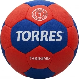 Мяч ганд. &quot;TORRES Training&quot; арт.H30051, р.1, ПУ, 4 подкл. слоя, красно-синий