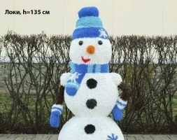 Топиари снеговик Сид, h=160 см - газон Eco, фото 8
