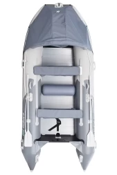 Gladiator D 450 AL PROFESSIONAL D Светло-темносерый моторная лодка ПВХ Алюминиевый пайол, фото 2