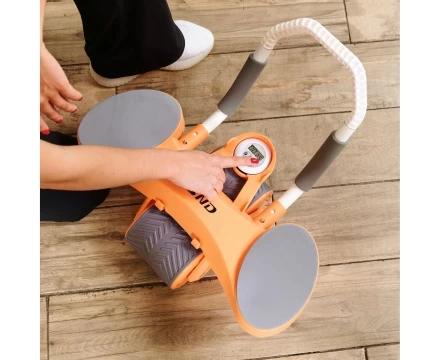 Тренажёр для пресса AB Roller SND оранжевый с ковриком 45 х 30 x 3.5 cм, фото 12