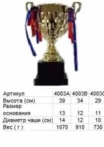 Кубок 4003 C h-34см (чаша)