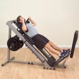 ГАКК-машина - жим ногами под углом 45 Body-Solid GLPH1100 на свободном весе, фото 5