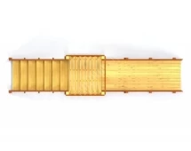 Зимняя деревянная горка TORUDA Север-2 (скат 3 м)