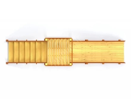 Зимняя деревянная горка TORUDA Север-2 (скат 3 м), фото 2