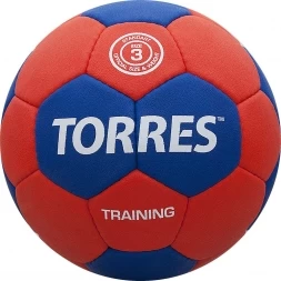 Мяч ганд. &quot;TORRES Training&quot; арт.H30053, р.3, ПУ, 4 подкл. слоя, красно-синий