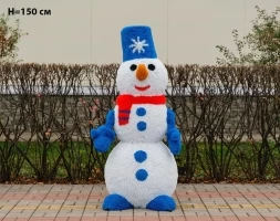 Топиари снеговик Петенька, h=160 см - газон Eco, фото 3