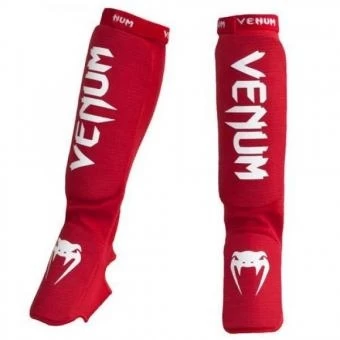 Щитки Venum &quot;Kontact&quot; Shinguards and Instep Red, фото 1