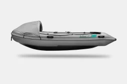 GLADIATOR E 380 PRO AIR Темносерый моторная лодка ПВХ НДНД, фото 6