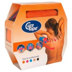 Тейп кинезиологический CureTape Giant Roll Orange, 5 см x 31.5 м, арт. 160370, оранжевый