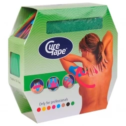 Тейп кинезиологический CureTape Giant Roll Green, 5 см x 31.5 м, арт. 161308, зеленый
