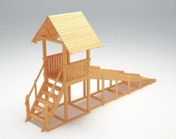 Зимняя горка TORUDA Север wood-5 (скат 5 м), фото 2