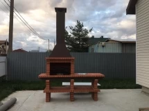 Печь Аристократ 704 Прямоугольный кирпич красный