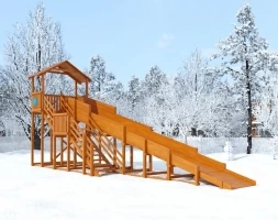 Зимняя горка Snow Fox Домик (скат 10 м), фото 3