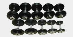 FDS-2.5-25KG Профессиональный , обрезиненный, гантельный ряд, Matrix, на 10 пар от 2,5 до 25 кг.