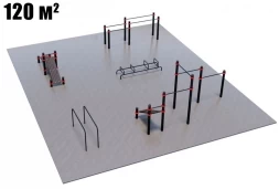 Проект Дворовая площадка для Воркаут и ГТО 2-5 (12 x 10 м), фото 1