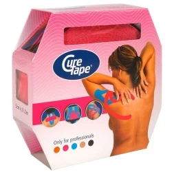 Тейп кинезиологический CureTape Giant Roll Pink, 5 см x 31.5 м, арт. 160356, розовый