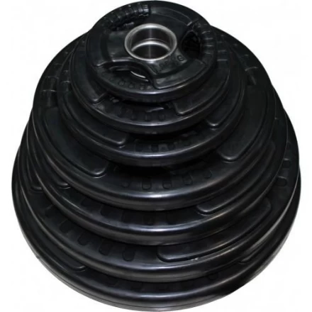 Диск обрезиненный ZSO черный &quot;3 HANDLE&quot; D-51, 10 кг, фото 2