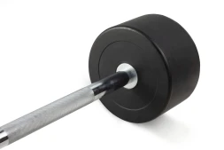 Штанга неразборная обрезиненная 35 кг Прямой гриф , фото 3