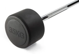 Штанга неразборная обрезиненная 35 кг Прямой гриф , фото 2