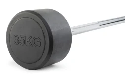 Штанга неразборная обрезиненная 35 кг Прямой гриф , фото 1