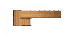 Зимняя деревянная игровая горка TORUDA Север-6 (скат 7.6 м), фото 4