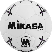 Мяч гандб. &quot;MIKASA MSH 2&quot;, синт.кожа, р. 2, машинная сшивка, бело-черно-фиолет.