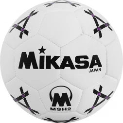 Мяч гандб. &quot;MIKASA MSH 2&quot;, синт.кожа, р. 2, машинная сшивка, бело-черно-фиолет.