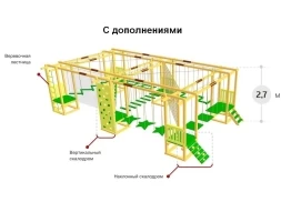 Детский веревочный парк 9 этапов (без страховки), фото 2