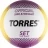 СЦ*Мяч вол. &quot;TORRES Set&quot; арт.V30045, р.5, синт.кожа (ТПУ), клееный, бут.кам, бело-желто-фиолетовый