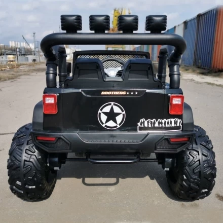 Электромобиль Jeep Wrangler JC666 черный, фото 6